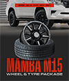 Mamba M15 18 x 9 + FarRoad FRD66 265/60R18 Wheel And Tyre Package